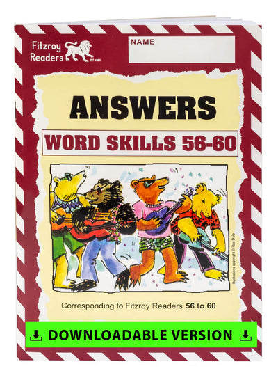 Fitzroy Word Skills Answer Book 56-60