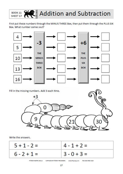 Fitzroy Maths Workbooks 11-15