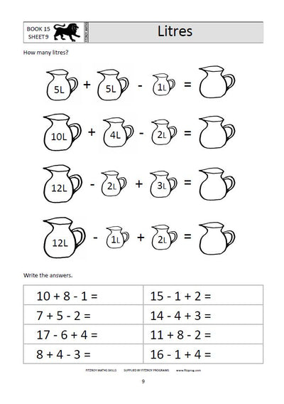 Fitzroy Maths Workbooks 11-15