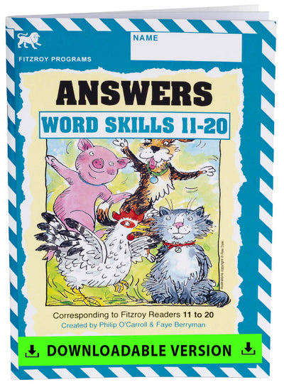 Fitzroy Word Skills Answer Book 11-20