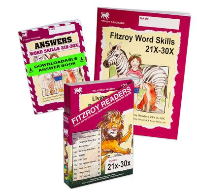 21x-30x Readers + Word Skills + Answer Book