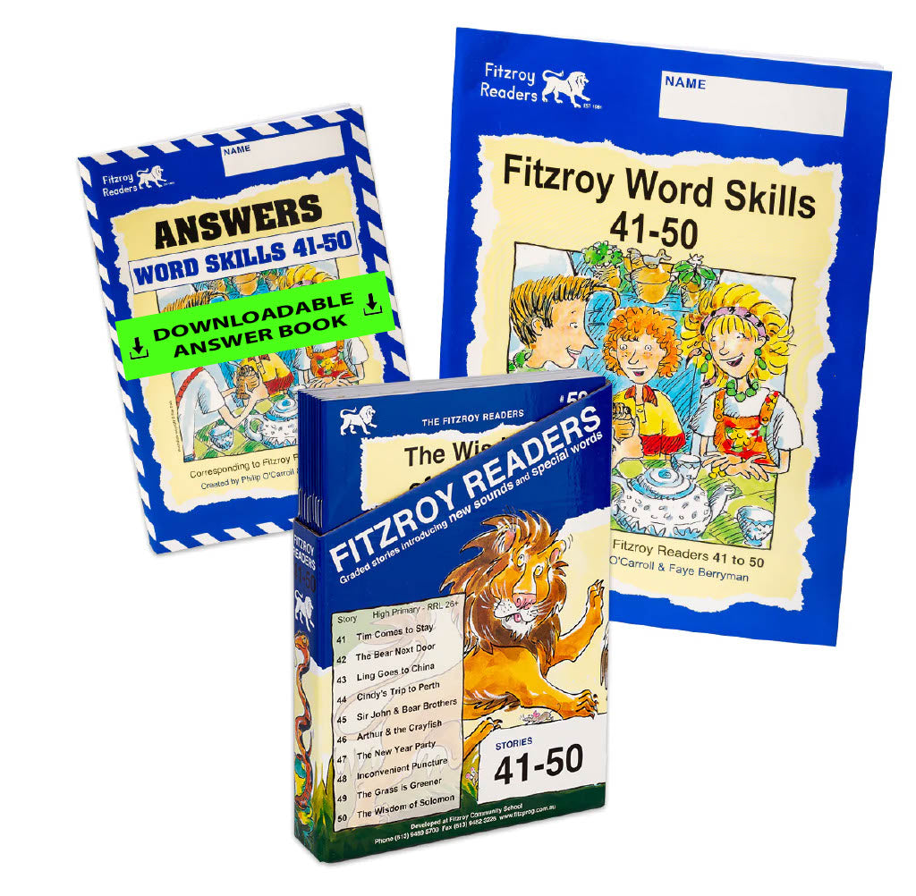 41-50 Readers + Word Skills + Answer Book - Fitzroy Readers