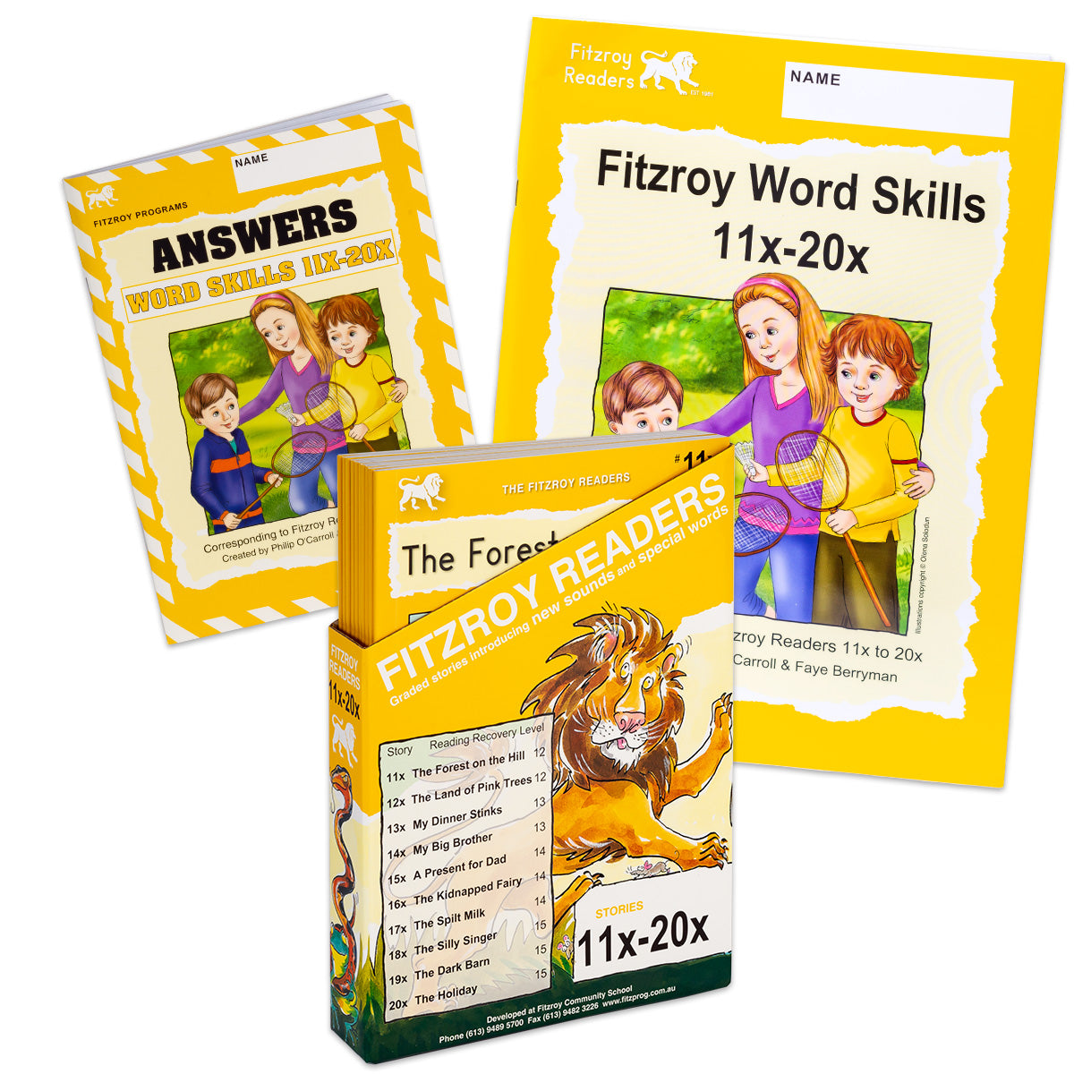 11x-20x Readers + Word Skills + Answer Book